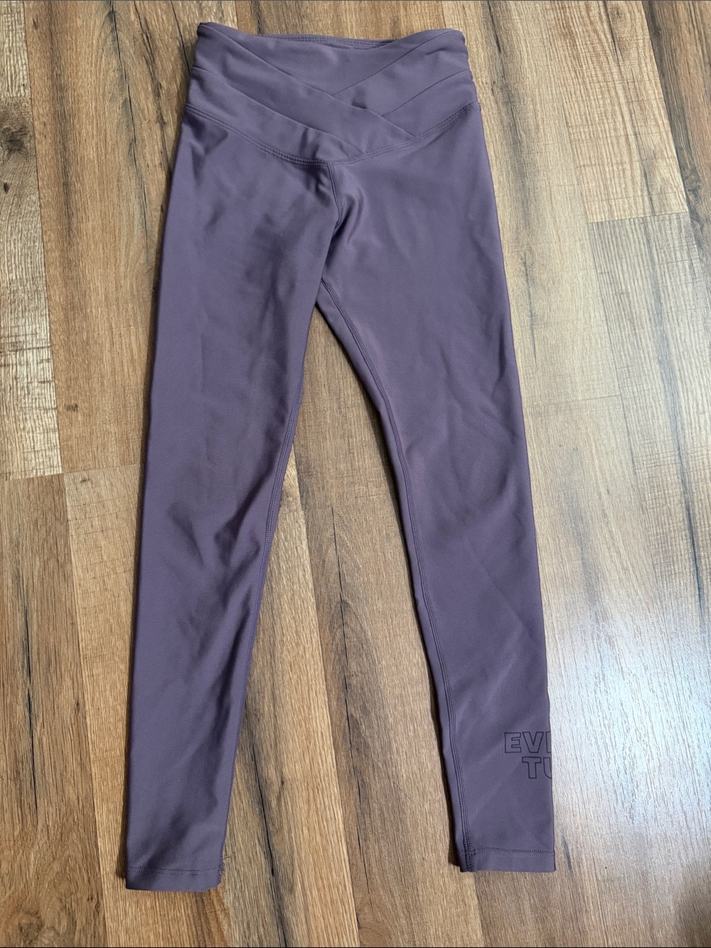 Every turn Girls' lilac Cross-Waist Leggings